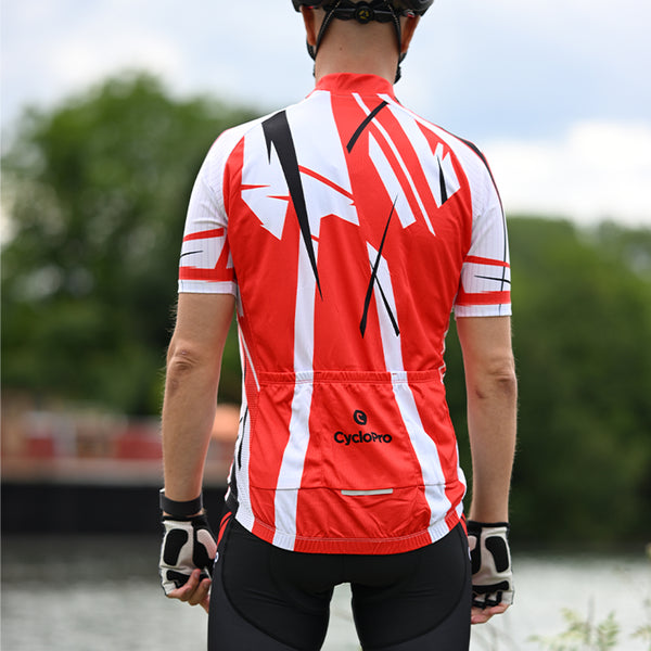 tenue cycliste homme rouge sensas 6