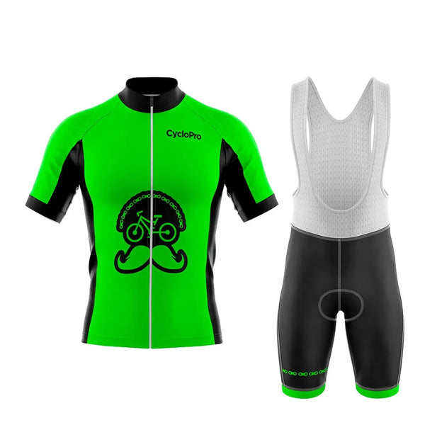 tenue cycliste ete fleur de lage verte