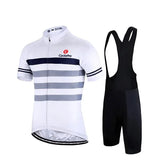 Tenue de Cyclisme - Racing+ Tenue de cyclisme été GT-Cycle Outdoor Store Blanche - Rayure Noire S 