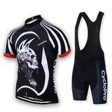 TENUE DE CYCLISTE ROUTE - SKULL RIDER Tenue de cyclisme été CycloPro Avec 3XL 