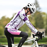 tenue thermique cycliste femme confort violet 3