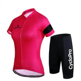 TENUE VÉLO DE ROUTE ROSE - ÉLÉGANCE+ Tenue de cyclisme été CycloPro Sans XS 