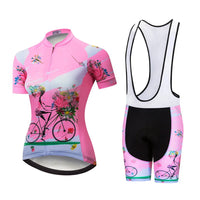 Outfit per bici da strada rosa - Happy+