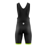 tenue cyclisme noire et jaune turbo cuissard dos