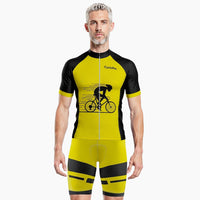 tenue cycliste ete jaune ultrasecure