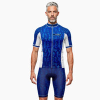 tenue cycliste ete pixel bleu
