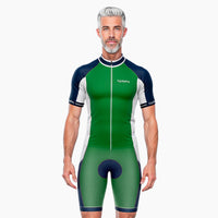 tenue cycliste ete uni verte