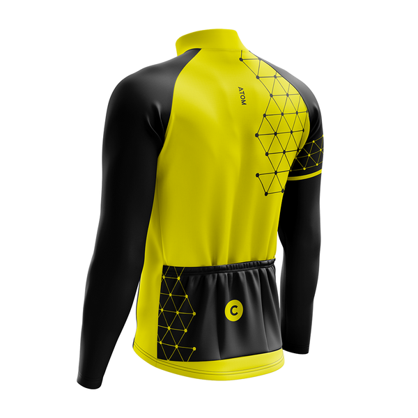tenue cycliste hiver jaune atom 2