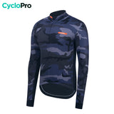 Giacca termica ciclistica blu scuro - Commander