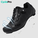 Chaussures vélo de route noir - Road+ chaussures de route vélo CycloPro 