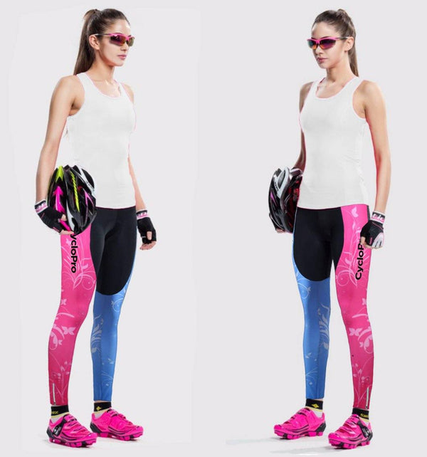 COLLANT CYCLISTE À FLEURS POUR FEMMES - AUTOMNE Collant automne femme GT-Cycle Outdoor Store 