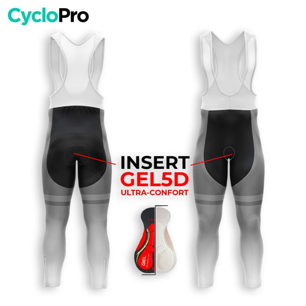 COLLANT CYCLISTE AUTOMNE HOMME / GRIS - TRACE+ cuissard long homme GT-Cycle Outdoor Store 