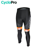 COLLANT CYCLISTE ORANGE ÉVASION+ - HIVER collant thermique homme GT-Cycle Outdoor Store XS Sans Bretelles 