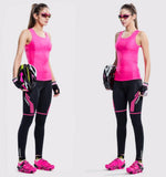 COLLANT CYCLISTE POUR FEMMES NOIRE ET ROSE - HIVER - DESTOCKAGE collant thermique femme Cyclo Pro 