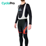 COLLANT CYCLISTE ROUGE - AUTOMNE - HOMME cuissard long homme GT-Cycle Outdoor Store 