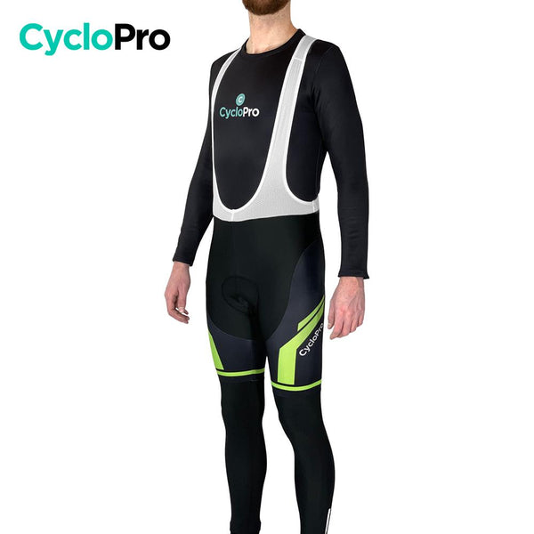 COLLANT CYCLISTE THERMIQUE VERT - HIVER - HOMME - DESTOCKAGE cuissard thermique GT-Cycle Outdoor Store 