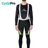 COLLANT CYCLISTE THERMIQUE VERT - HIVER - HOMME - DESTOCKAGE cuissard thermique GT-Cycle Outdoor Store XS 