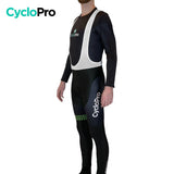 COLLANT CYCLISTE VERT LIBERTY+ - HIVER - DESTOCKAGE collant thermique homme GT-Cycle Outdoor Store 