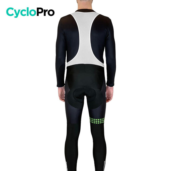 COLLANT CYCLISTE VERT LIBERTY+ - HIVER - DESTOCKAGE collant thermique homme GT-Cycle Outdoor Store 