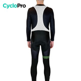 COLLANT CYCLISTE VERT LIBERTY+ - HIVER - DESTOCKAGE collant thermique homme GT-Cycle Outdoor Store 