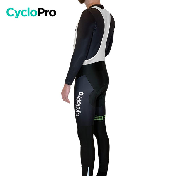 COLLANT CYCLISTE VERT LIBERTY+ - HIVER - DESTOCKAGE collant thermique homme GT-Cycle Outdoor Store 