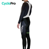 COLLANT CYCLISTE VERT LIBERTY+ - HIVER - DESTOCKAGE collant thermique homme GT-Cycle Outdoor Store 
