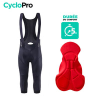 Corsaire mi-saison Homme - Technical+ cuissard cyclisme homme CycloPro S Peau - 5 heures en selle 