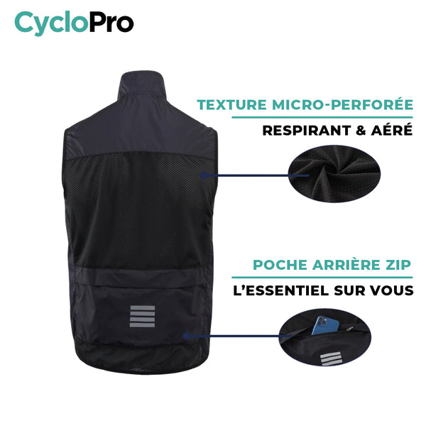 Gilet Coupe-vent - Light & Protect gilet coupe-vent CycloPro 