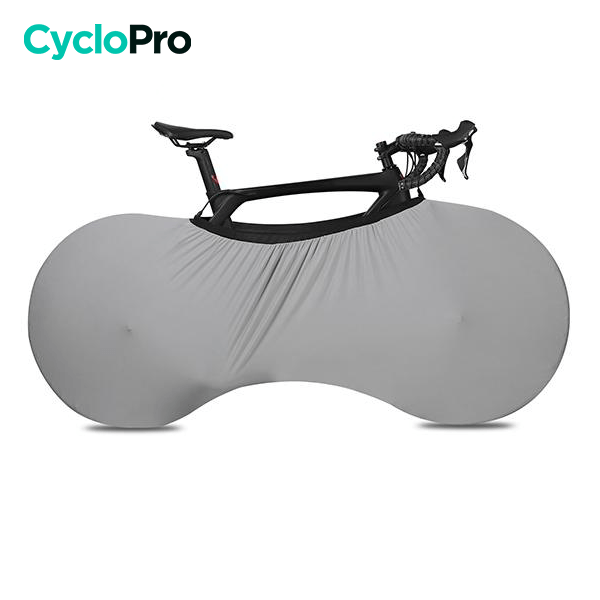 Housse de protection d'intérieure Cyclisme et VTT - Protect+ Housse de protection vélo CycloPro Grise Vélo de route 