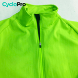 Maillot Coupe-vent et imperméable Jaune - Pro Fit Veste coupe-vent cyclisme CycloPro 