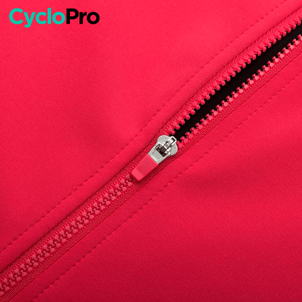 Maillot Coupe-vent et imperméable Rouge - Pro Fit Veste coupe-vent cyclisme CycloPro 