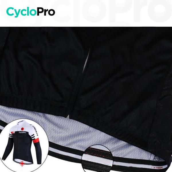 Maillot Cyclisme sans manches Noir et Blanc - Performance maillot cyclisme sans manches GT-Cycle Outdoor Store 