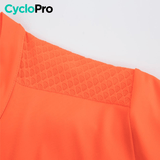 MAILLOT DE CYCLISME AUTOMNE ORANGE - PRO FIT maillot automne cyclisme CycloPro 