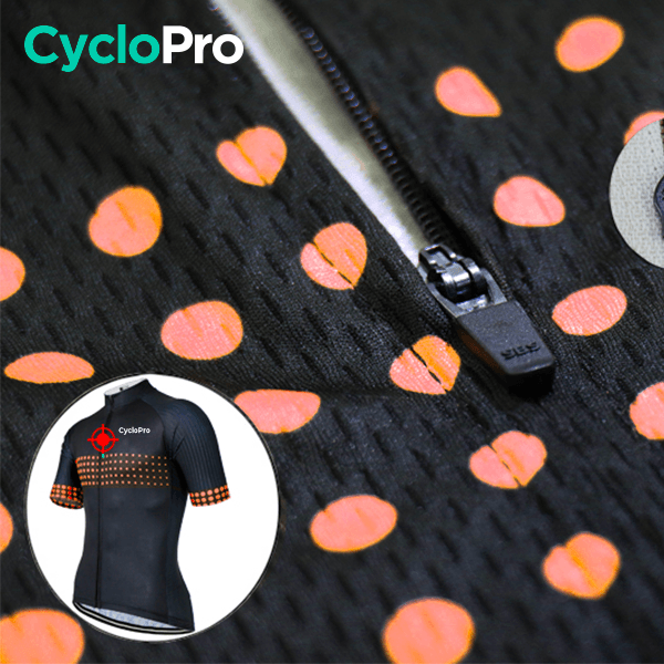 Maillot de cyclisme Orange - Liberty+ - DESTOCKAGE Maillot court cyclisme GT-Cycle Outdoor Store 