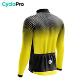 MAILLOT LONG DE CYCLISME AUTOMNE JAUNE - DIMENSION+ maillot automne cyclisme GT-Cycle Outdoor Store 