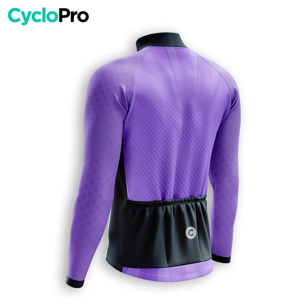 MAILLOT LONG DE CYCLISME AUTOMNE VIOLET - SPEED+ maillot automne cyclisme GT-Cycle Outdoor Store 