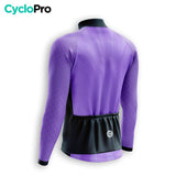 MAILLOT LONG DE CYCLISME AUTOMNE VIOLET - SPEED+ maillot automne cyclisme GT-Cycle Outdoor Store 