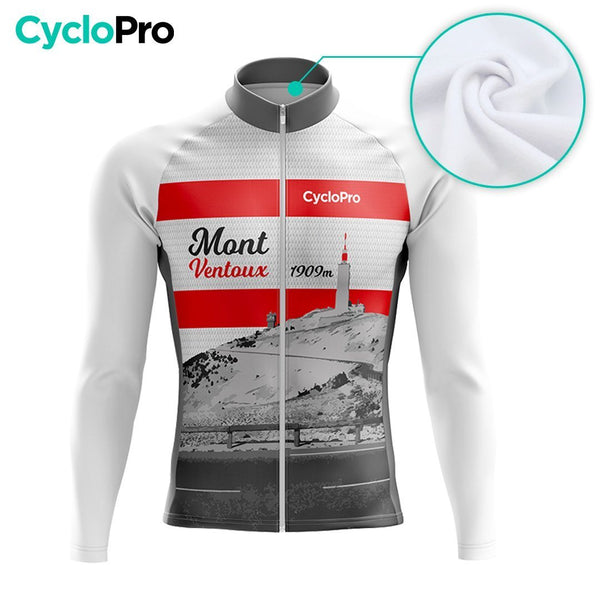 MAILLOT LONG DE CYCLISME - HIVER - MONT VENTOUX - DESTOCKAGE Maillot thermique homme Cyclo Pro 