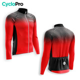 MAILLOT LONG DE CYCLISME HIVER ROUGE - COCCINELLE+ Maillot thermique homme GT-Cycle Outdoor Store 