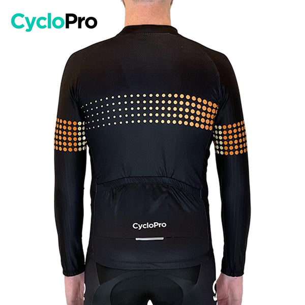 MAILLOT LONG DE CYCLISME ORANGE - HIVER - LIBERTY+ Maillot thermique homme GT-Cycle Outdoor Store 