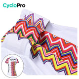 MAILLOT LONG DE CYCLISME ROSE - AUTOMNE - MOSAIQUE+ maillot manches longues pour femme GT-Cycle Outdoor Store 