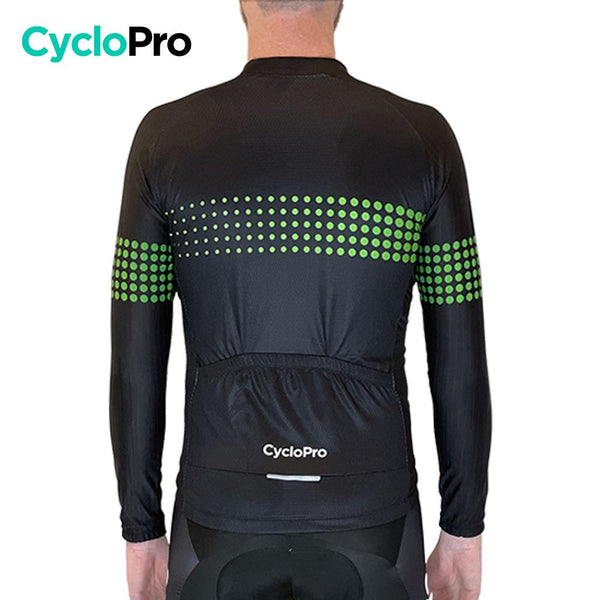 MAILLOT LONG DE CYCLISME VERT - AUTOMNE - LIBERTY+ Maillot long pour homme GT-Cycle Outdoor Store 