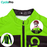 MAILLOT LONG DE CYCLISME VERT - HIVER - FLASH+ Maillot thermique homme GT-Cycle Outdoor Store 