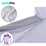 MAILLOT LONG DE CYCLISME VIOLET - HIVER - CONFORT+ maillot thermique femme GT-Cycle Outdoor Store 