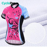 Maillot Vélo de Route à Fleurs - Confort+ - DESTOCKAGE Tenue de cyclisme été Cyclo Pro Avec bretelles XS 