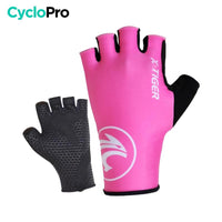Mitaines Cycliste Femme Rose - Flash+ - DESTOCKAGE Cyclo Pro S 