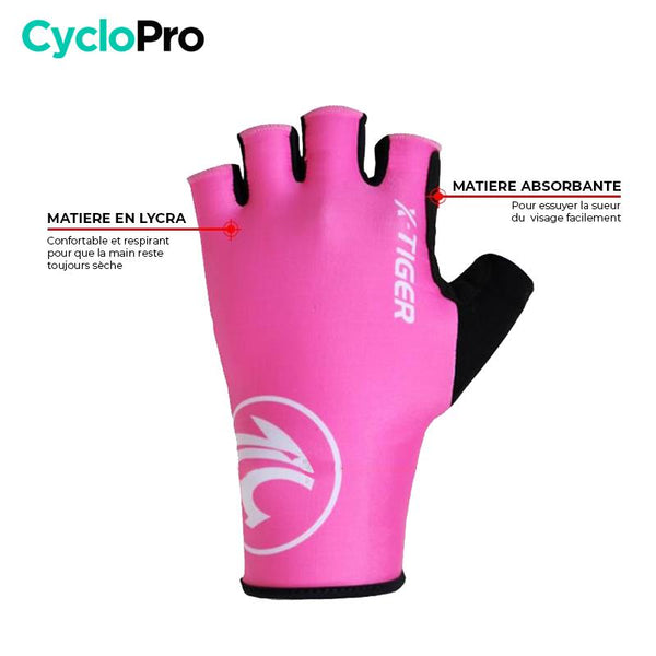 Mitaines Cycliste Femme Rose - Flash+ X-TIGER Official Store 