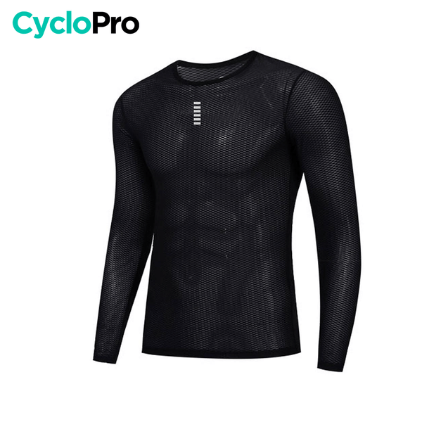 Sous-maillot technique Noir Polyvalent - Skin+ Sous-couche noire cyclisme CycloPro 