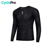 Sous-maillot technique Noir Polyvalent - Skin+ Sous-couche noire cyclisme CycloPro 