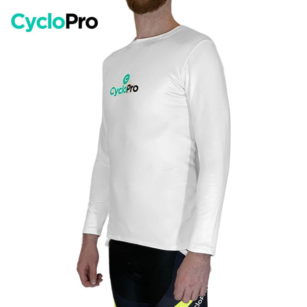 Sous maillot thermique blanc Hiver - Thermo+ - DESTOCKAGE Maillot technique hiver GT-Cycle Outdoor Store 